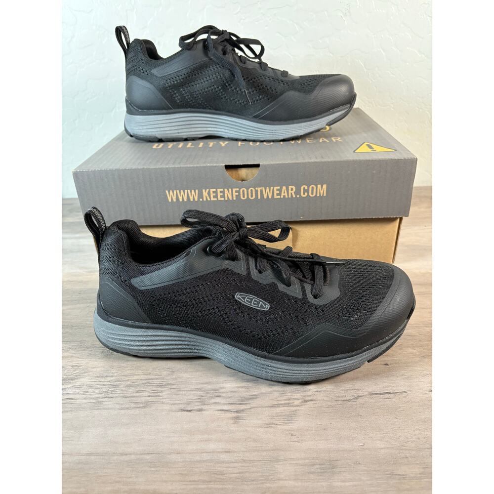 Keen Utility Sparta 2 Womens 9 Aluminum Toe Work‎ Shoes Black Grey 1025570M